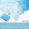 3x Christmas Snowflake Blue Tablecloth, Holiday Party Table Cover Decor 54x108"